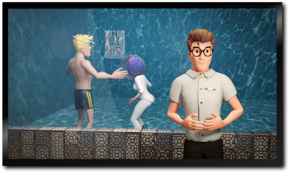 Prescription Swimming Googles Advert